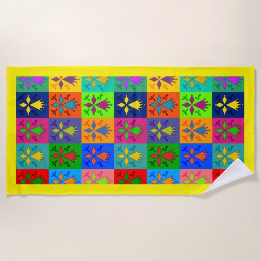 Serviette De Plage Hermine Pop (Devant)