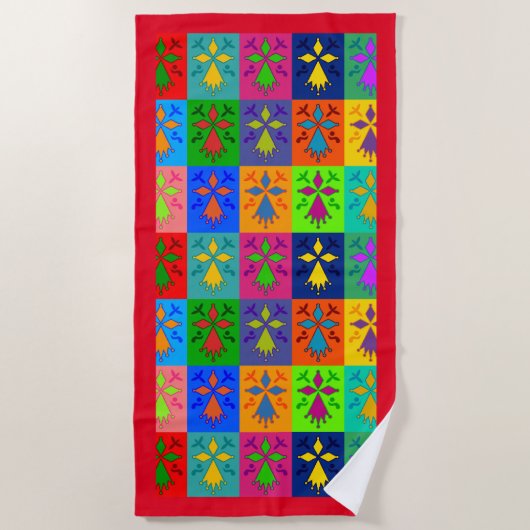 Serviette De Plage Hermine Pop (Devant)