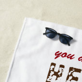 Serviette De Plage Hero Daddy Father's Day 2 Photo Collage (En situation)