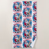 Serviette De Plage He's On A List and It's Not Mine (Devant)