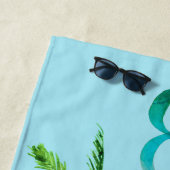 Serviette De Plage Heure de détente d'été sur la plage personnalisée (En situation)