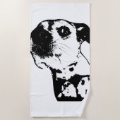 Serviette De Plage Heure de la sieste à la côte (Devant)