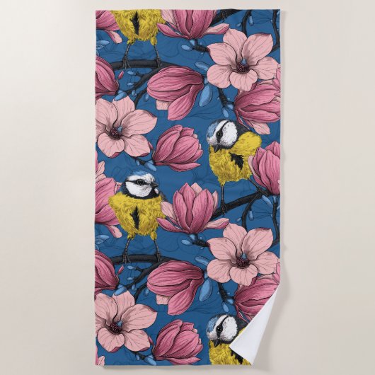 Serviette De Plage Heure du printemps (Devant)