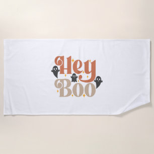 Serviette De Plage Hey Boo Boho Halloween Hey Boo Ghost
