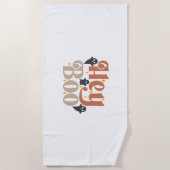 Serviette De Plage Hey Boo Boho Halloween Hey Boo Ghost (Devant)