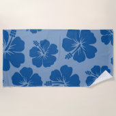 Serviette De Plage Hibiscus bleu (Devant)