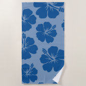 Serviette De Plage Hibiscus bleu (Devant)