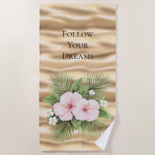 Serviette De Plage Hibiscus bleu tropical