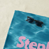 Serviette De Plage Hibiscus été (En situation)