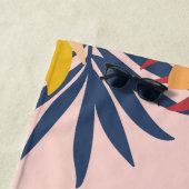 Serviette De Plage Hibiscus feuilles de palmier (En situation)