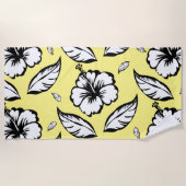 Serviette De Plage Hibiscus Floral (Devant)