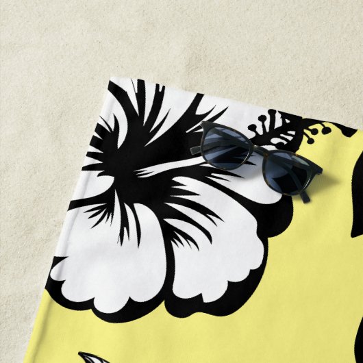 Serviette De Plage Hibiscus Floral (En situation)