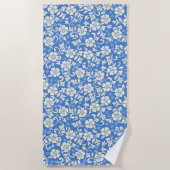 Serviette De Plage Hibiscus hawaïens du parc Kapalua - Périwinkle (Devant)