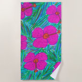 Serviette De Plage Hibiscus Hawaii Dreams Imprimer (Devant)