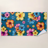 Serviette De Plage Hibiscus tropical (Devant)