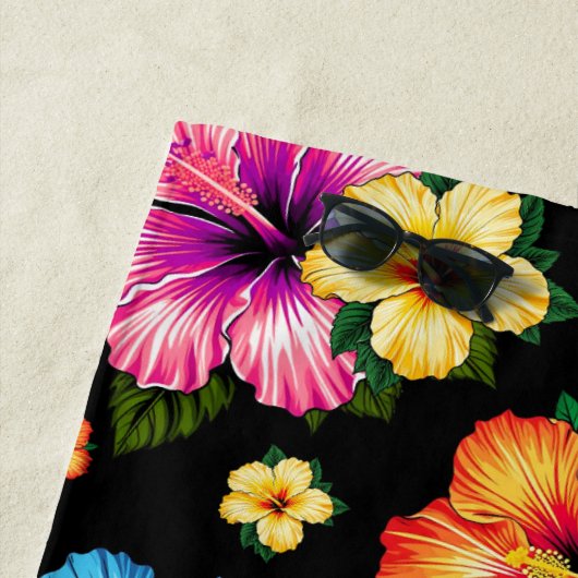 Serviette De Plage Hibiscus tropical (En situation)