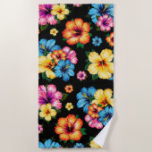 Serviette De Plage Hibiscus tropical (Devant)