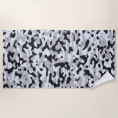 Serviette De Plage High contrast urban camouflage (Devant)