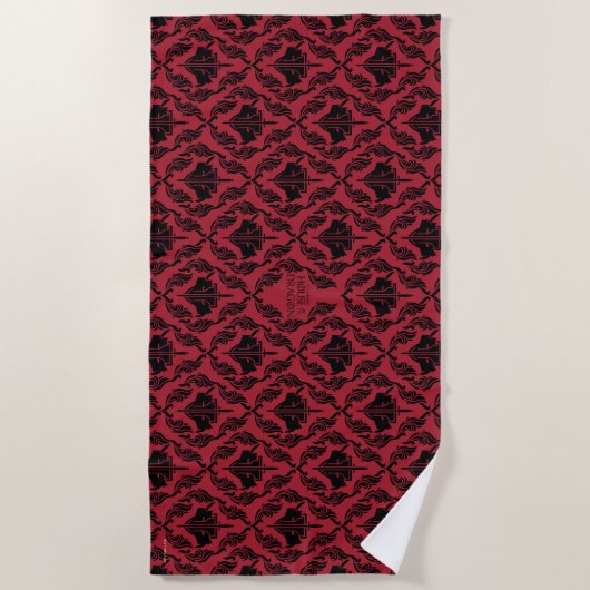 Serviette De Plage Hightower Vs. Targaryen Helmet Pattern (Devant)