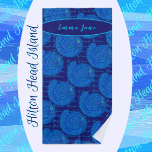 Serviette De Plage Hilton Head Island South Carolina Joli Sea Shell