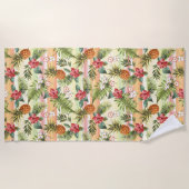 Serviette De Plage Hip Aiguille Tropicale Fruit Flore (Devant)