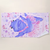 Serviette De Plage Hippo Prima Ballerina - Bonne danseuse (Devant)