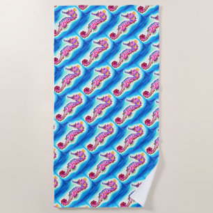 Serviette de plage Hippocampe