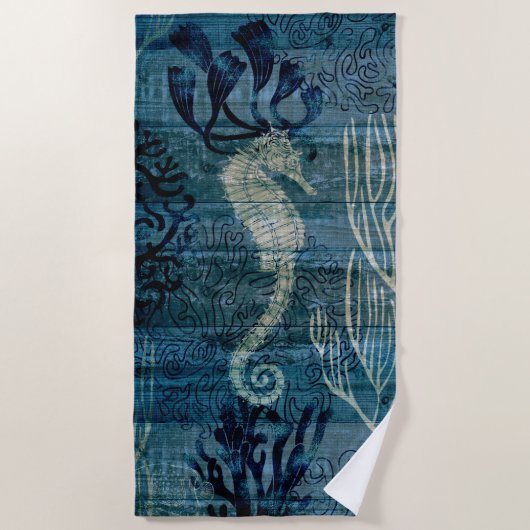 Serviette De Plage Hippocampe - médias mélangés (Devant)