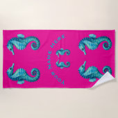 Serviette De Plage Hippocampes (Devant)