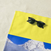 Serviette de plage Hiver Été Automne Vous êtes ici (En situation)