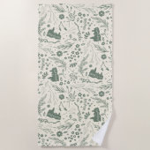 Serviette De Plage HOGWARTS™ Herbologie Motif magique (Devant)