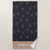 Serviette De Plage Hogwarts House Crest Motif de constellation (Devant)