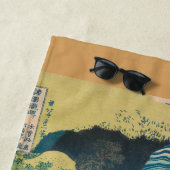 Serviette De Plage Hokusai Amida Cascade Japon (En situation)
