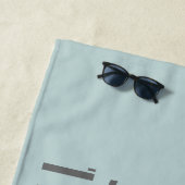 Serviette De Plage Hollywood Latitude Longitude (En situation)