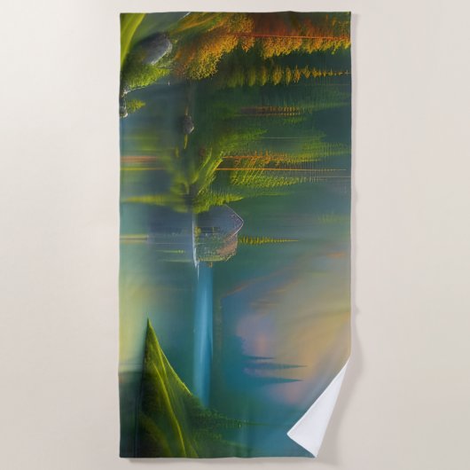 Serviette De Plage Home Sweet Home dans les bois (Devant)