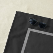 Serviette De Plage Hommes Sporty Gray Gray & Dark Grays (En situation)