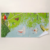 Serviette de plage Homosassa Côte de Floride (Devant)