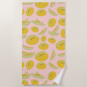 Serviette De Plage Honeydew Melons Motif de fruits (Devant)