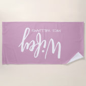 Serviette De Plage Honeymoon Gift, Gift for Him and Her (Devant)