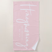 Serviette De Plage Honeymooning (Devant)