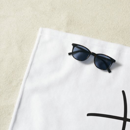 Serviette De Plage Honeymooning palm trewedding gift (En situation)