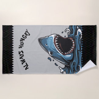 SERVIETTE DE PLAGE HONGRY SHARK