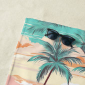 Serviette De Plage Horizon Douce Île (En situation)