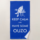 Serviette De Plage Horloge relaxante (Devant)