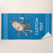 Serviette De Plage Horloge relaxante (Devant)