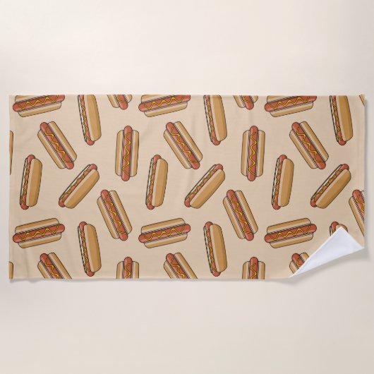 Serviette De Plage Hot dog (Devant)
