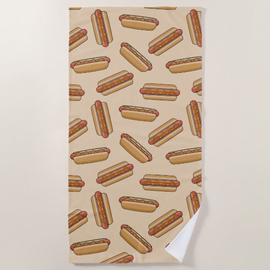 Serviette De Plage Hot dog (Devant)