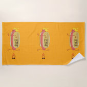 Serviette De Plage Hot Dog Oe Devil (Devant)
