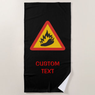 Serviette De Plage Hot pepper danger