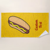 Serviette De Plage Hotdog (Devant)
